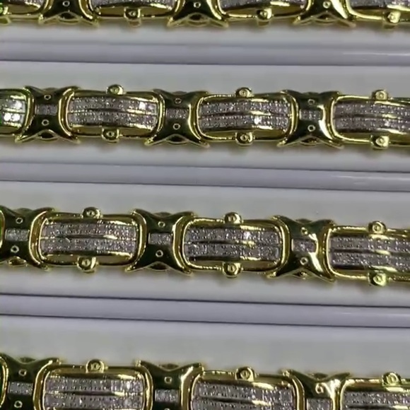 Bestseller Mens REAL DIAMOND custom designed bracelet! HIGH DEMAND NOT CZ! SALE! - Picture 1 of 3